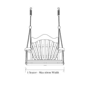 Garden Swing Seat Dimensions One Seater