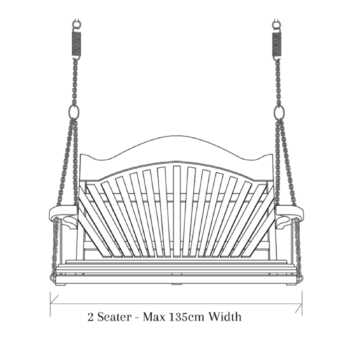 Garden Swing Seat Dimensions Two Seater