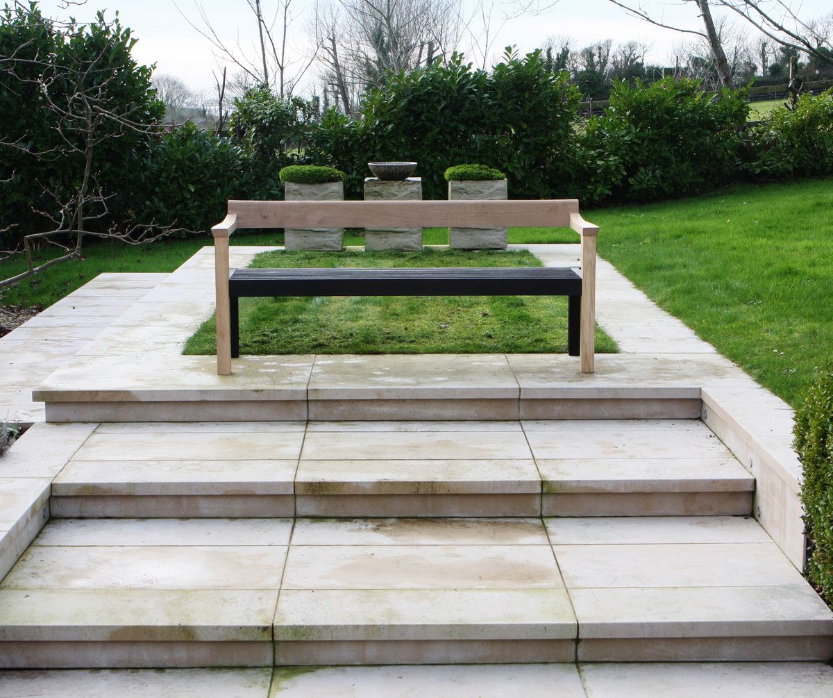 Contemporary Floating Bench Sitting Spiritually