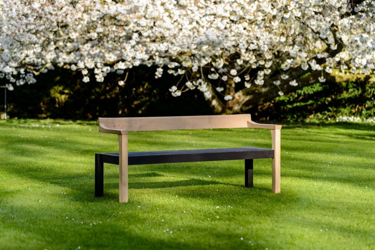 Contemporary Floating Bench Sitting Spiritually