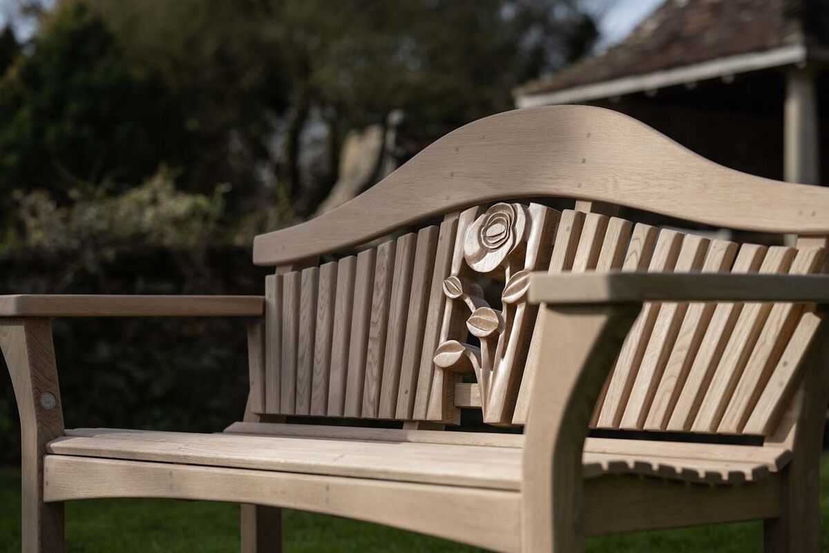 Sitting Spiritually RHS Four Seasons Bench Summer Carving Close Up.jpg