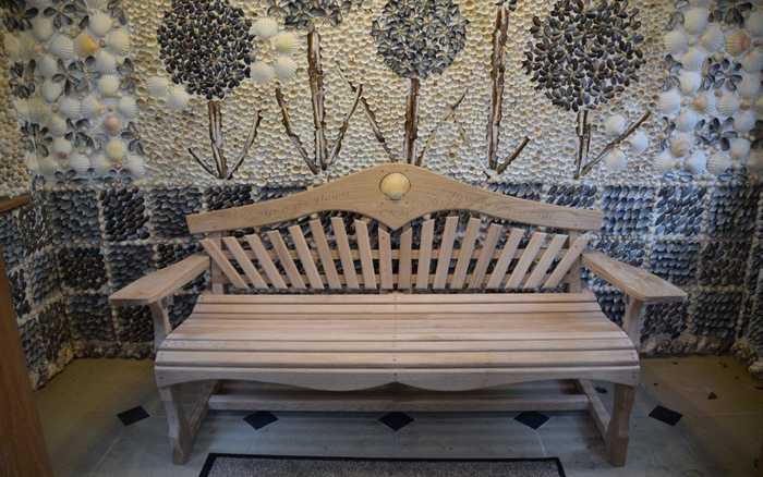 Bespoke Wooden Bench at Shepherd House