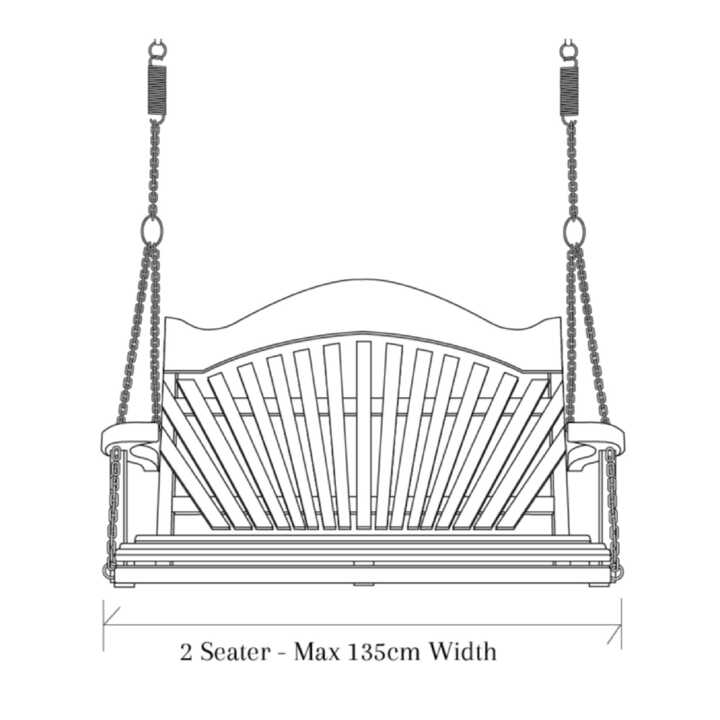 Garden Swing Seat Dimensions Two Seater