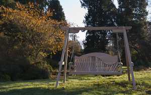 Garden Swing Seat with unique back design