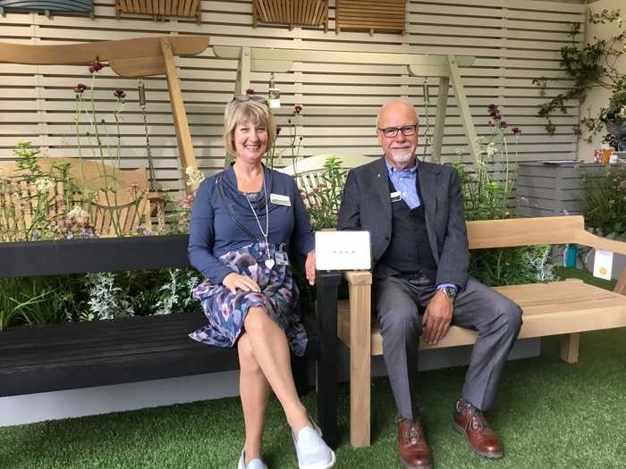 Martin & Celia accepting our 4 Stars!