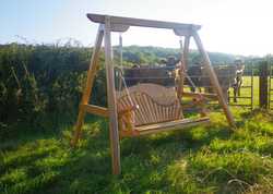 Garden Swing Seats for Grassy Gardens 