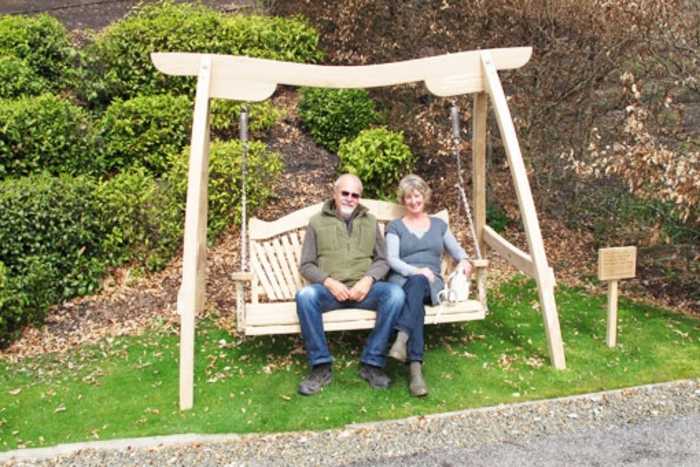 Oak swing seat - Eden Project