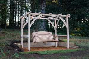 Pergola and Swing Seat at Abbotsbury