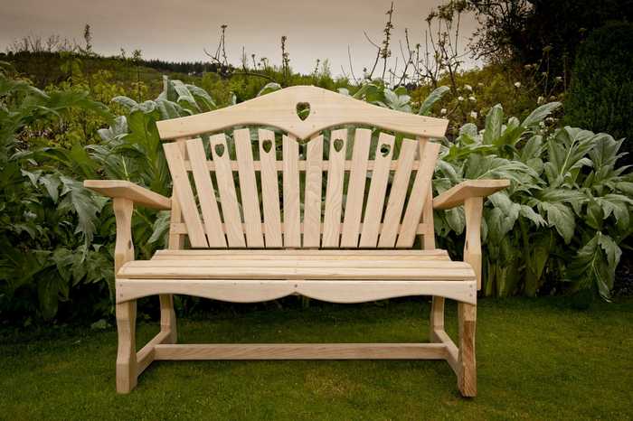 2 seater bespoke garden bench