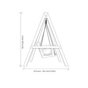 Garden Swing Seat dimensions