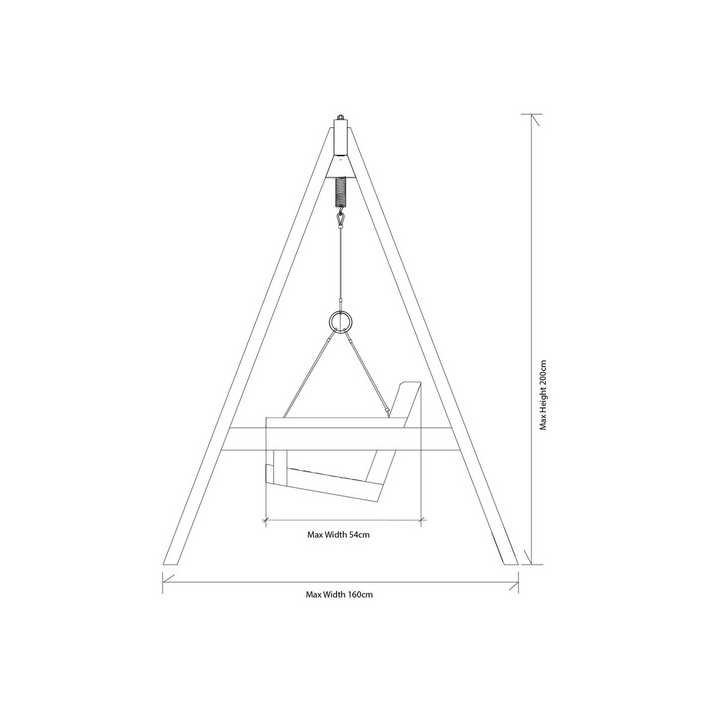 Garden Swing Seat dimensions