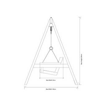 Garden Swing Seat dimensions