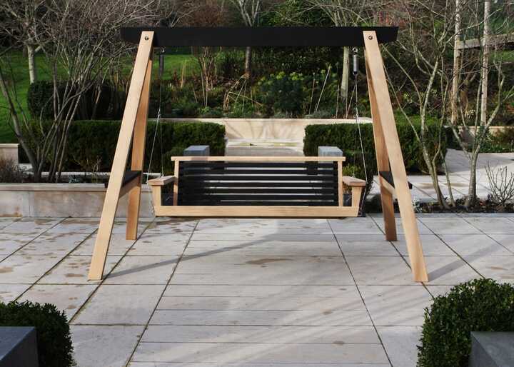 Yakisugi 3 Seater Swing Seat & Frame