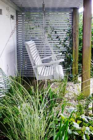 Secluded seating area