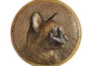 Cat Bronze Carving