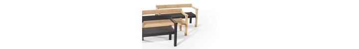 Floating Bench Blonde &amp; Noir Sitting Spiritually