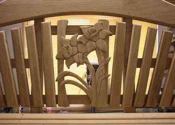 Burmese Cat Carving Close Up