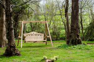 Wooden Swing Seat at Lympstone Manor