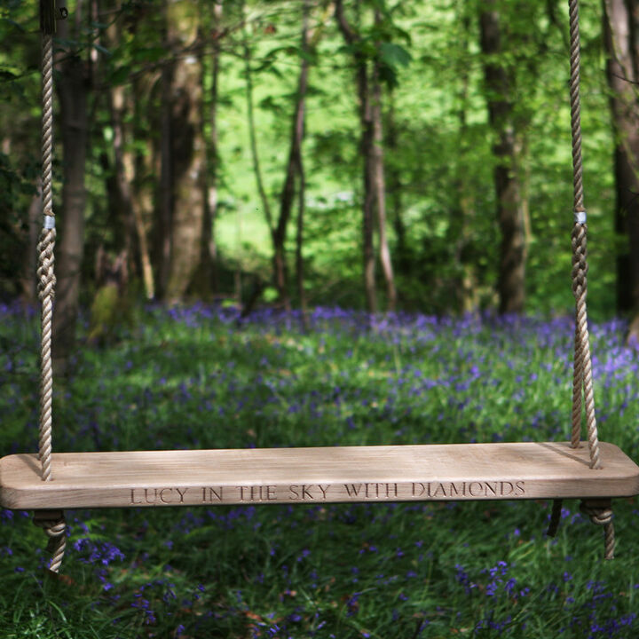 Double Rope Swing Bespoke Carving Sitting Spiritually