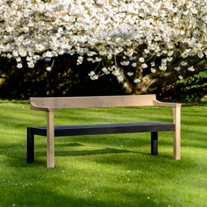 Contemporary Floating Bench Sitting Spiritually