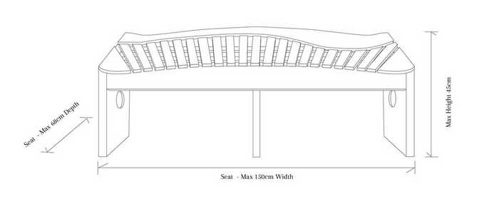 Garden Swing Seat dimensions