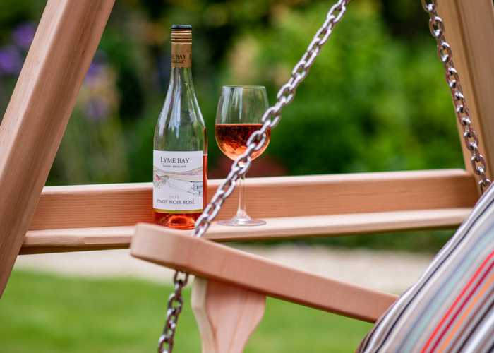 Swing Seat Drinks Shelf