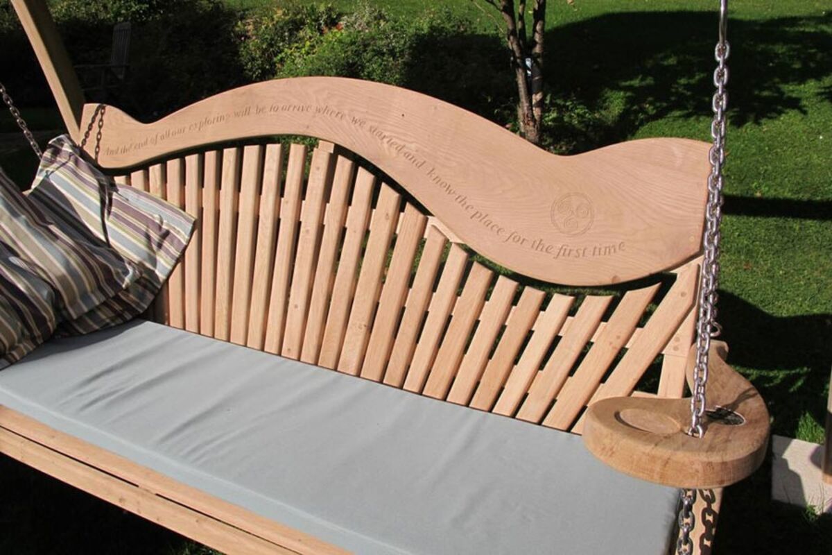 Millars Swing Seat Inscription