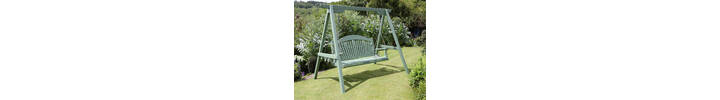 Harmony Swing Seat Painted Pine in Calke Green