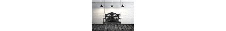 Heart Back Garden Swing Seat