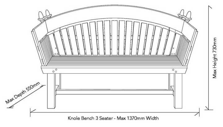 Garden Swing Seat dimensions