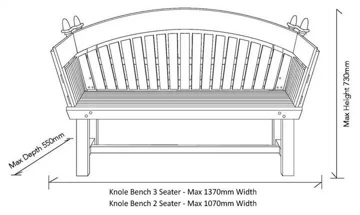 Garden Swing Seat dimensions