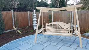 Kyokusen 3 Seater Swirl Back in the Japanese Dragon Garden