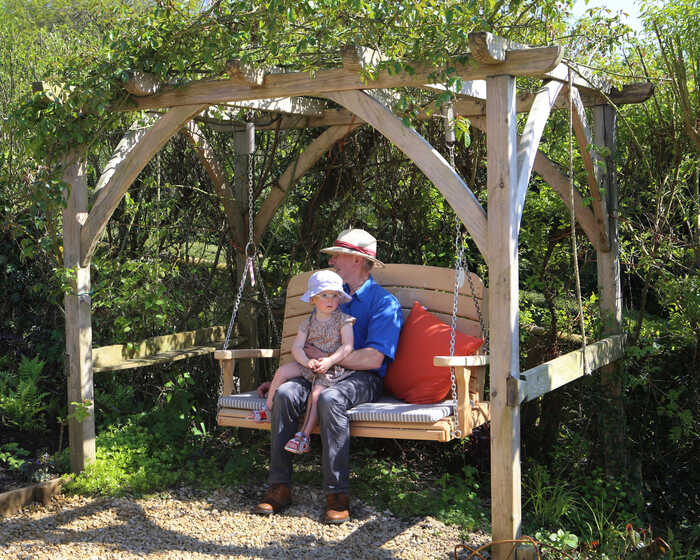 pergola with arbour swing seat pergola with arbour swing seat