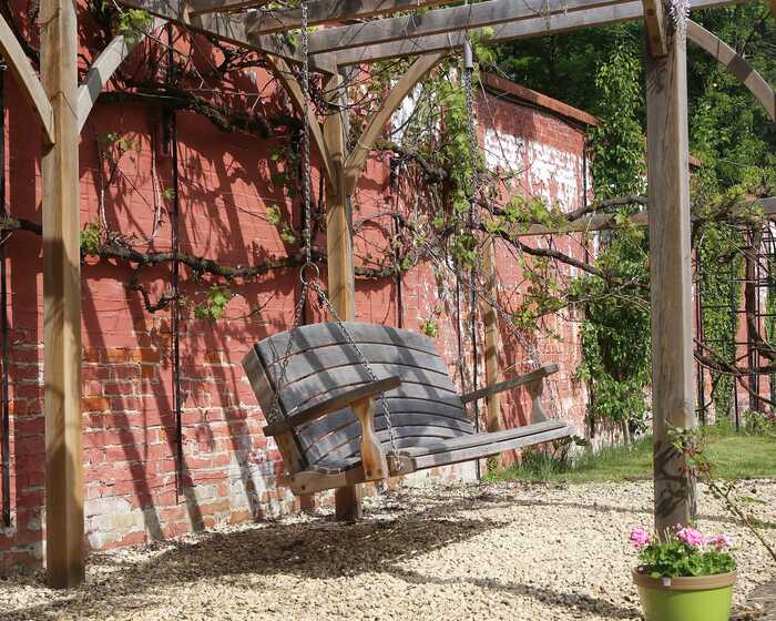 pergola with swing seat pergola with swing seat