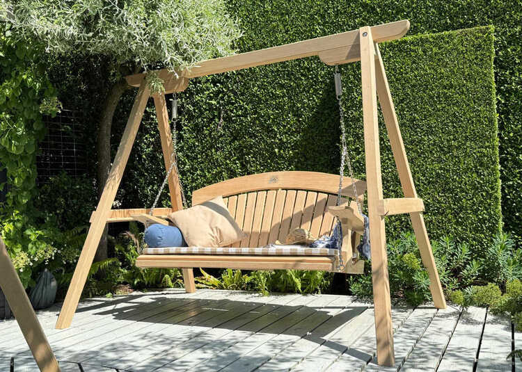 Garden Swing Seat Tranquillity in FSC Oak