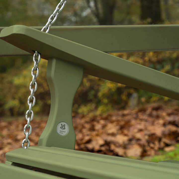 Handcrafted swing seat being made in the workshop