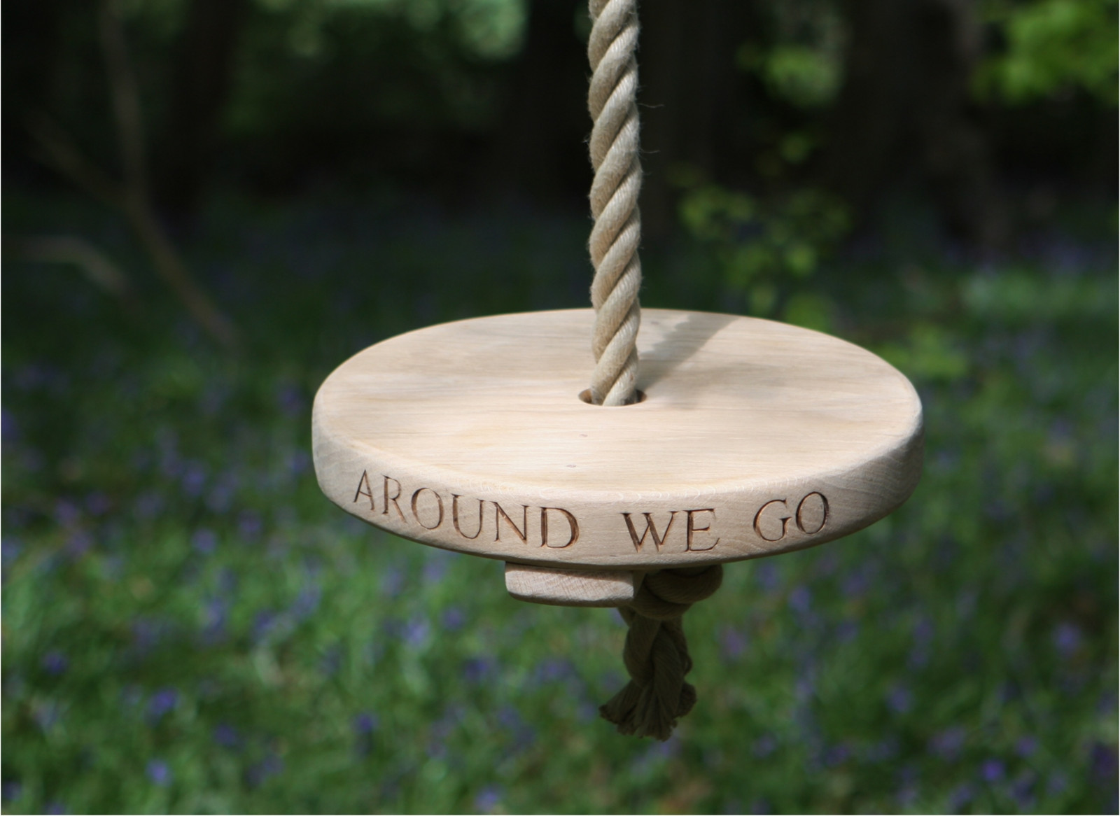 Circle Rope Swing Round Oak Rope Swing | Sitting Spiritually