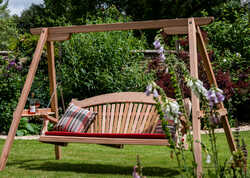 How To Incorporate a Cedar Swing Seat Into Your Garden Design