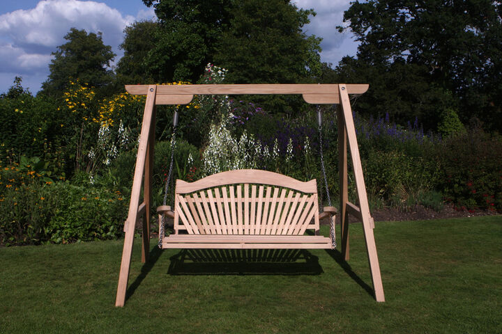 RHS Swing Seat Serenity Cedar Fan Back