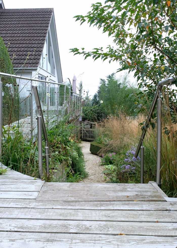 ... the decked boardwalk above the garden serves as a wonderful viewing platform ...