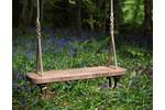 Wooden Rope Swing Carved Single Sitting Spiritually