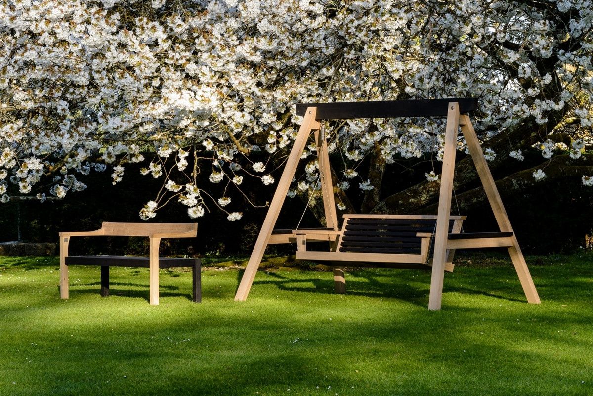 Yakisugi Swing Seat Scorched Oak