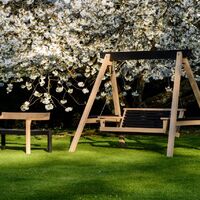 Yakisugi Swing Seat Scorched Oak