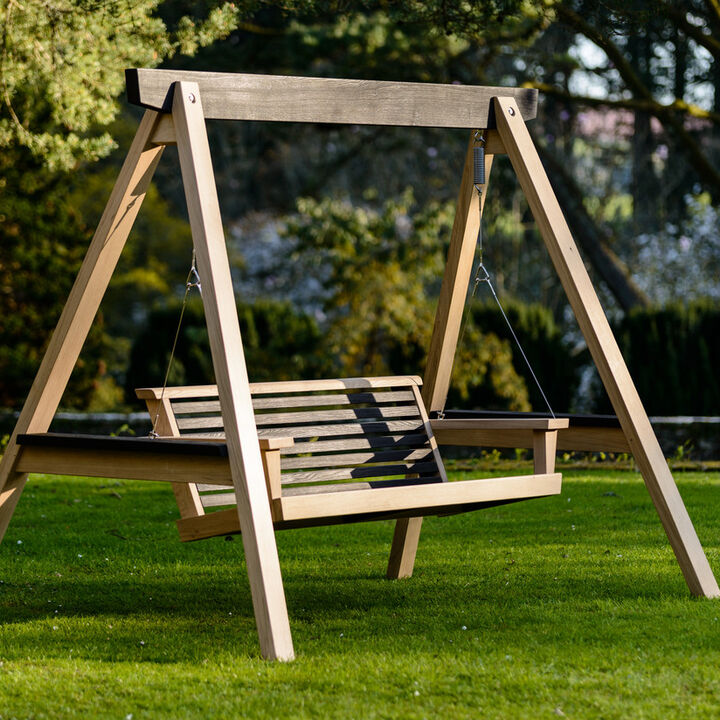 Garden Swing Seat Contemporary Yakisugi
