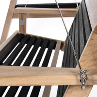 Garden Swing Seat Close Up Yakisugi
