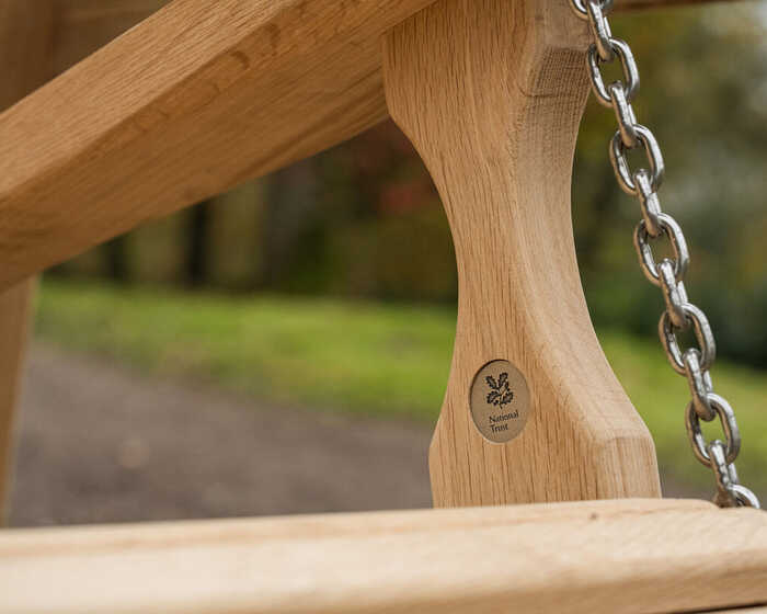 national trust oak swing seat