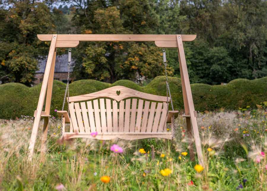Garden Swing Seat Tranquillity in FSC Oak