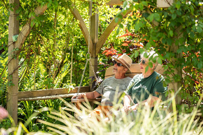 Single Oak Rope Swing with engraving