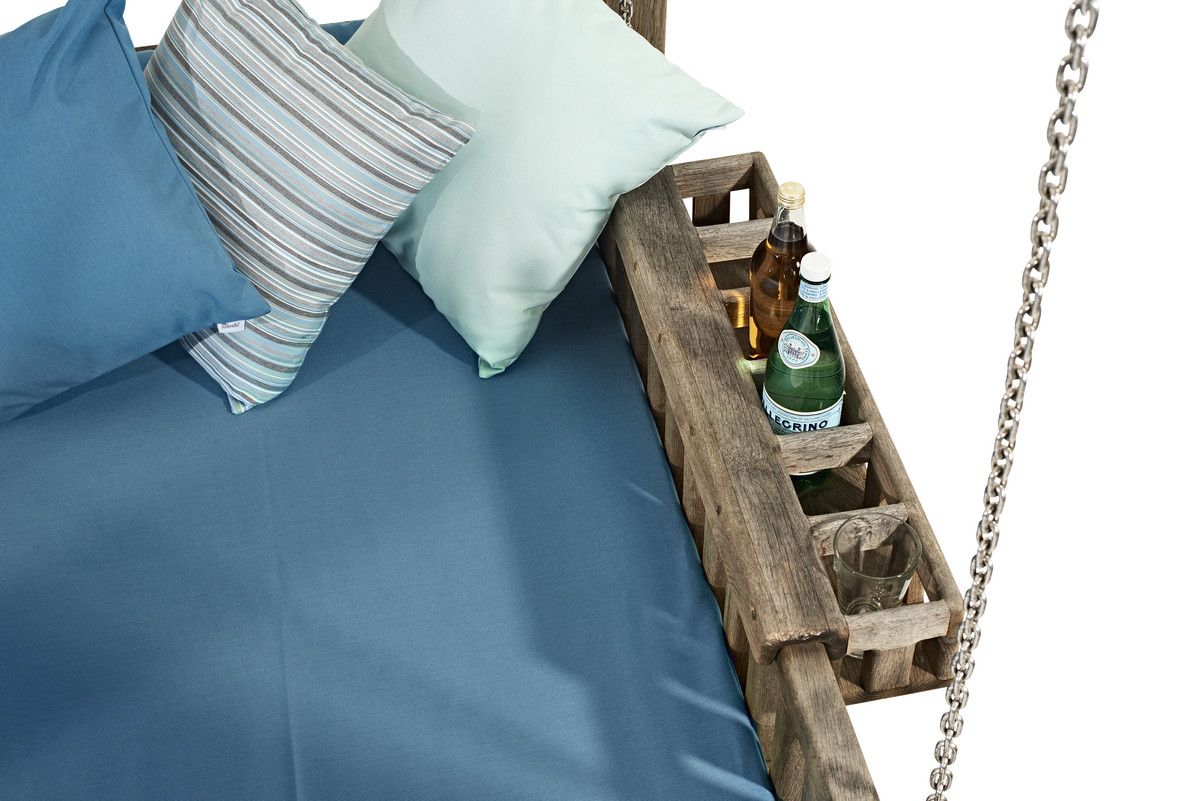 Swinging Day Bed drinks holder