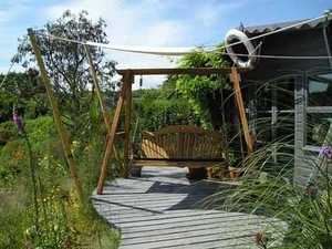 Shade Sail over swing seat